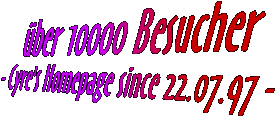 mehr als 10000 Besucher auf meiner Homepage