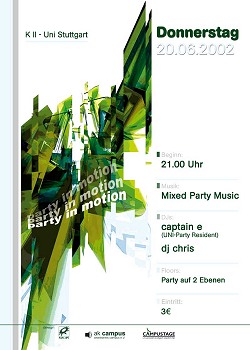 Party in Motion - der Flyer